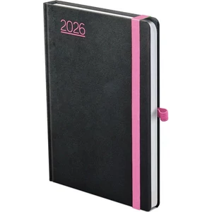 Határidőnapló Nero 2026 N012 B6 Heti Fekete-Pink Toptimer 2026 kollekció!