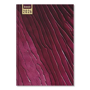 Határidőnapló Period 2026 Basic A/5 napi Purple papír P4114-1910