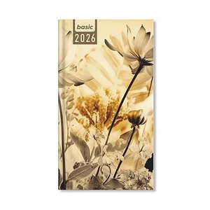 Határidőnapló Period 2026 Basic Zsebnaptár álló Wildflowers papír P4114-4552