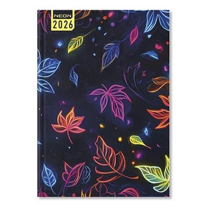 Határidőnapló Period 2026 Neon B/5 heti Leaf papír P4114-3411