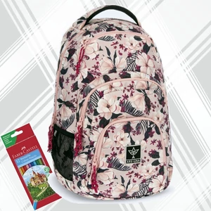Ars Una hátizsák 24'' AU-2 25LFlowery pink (5375) 54853751 Praktikus kamaszoknak zsebbel l