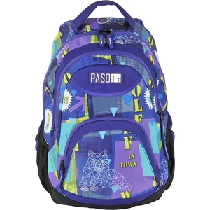 Hátizsák Paso kék zöld 34x46x20 0,6kg Paso az örök fiatalság kollekció