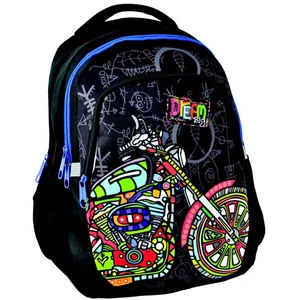 Hátizsák Paso motoros fekete 45x30x20 0,5kg Paso az örök fiatalság kollekció