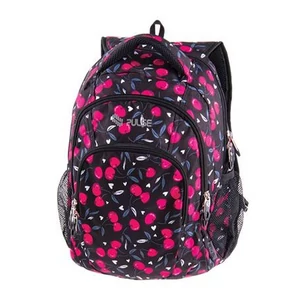 Hátizsák Pulse média csatlakozóval, Teens Pink Cherry PLS122282L