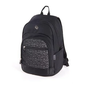 Hátizsák Pulse notebook tartóval Leo, fekete PLS122227