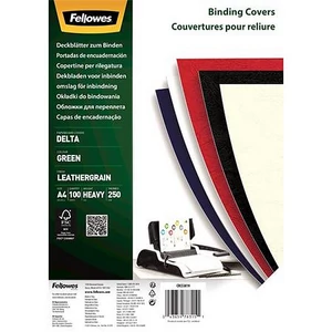 Hátlap A4 Fellowes 250 g, matt,Delta, zöld, 100 db