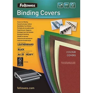 Hátlap Fellowes Delta A4 250 g matt fekete 25 db/csom IFW53738
