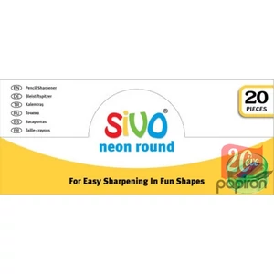 Hegyező 1lyukú SiVO Mini kör alakú színes 1lyukú Neon Round Sharpener