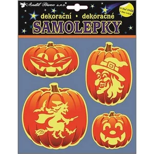 Halloween matrica dekor Samolepky, 23x18cm floureszkáló Halloween mintás matrica dekoráció!