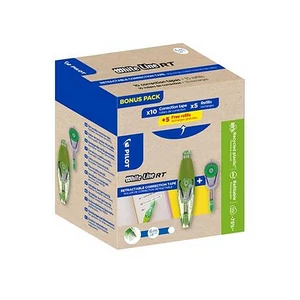 Hibajavító roller Pilot 4 mm x 6 m, utántölthető,Whiteline RT Bonus Pack, utántöltővel