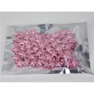 Hungarocell csillag kicsi csillámos sötétrózsaszín, 2cm