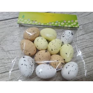Hungarocell tojás festett természetes színek 3x4cm Hungarocelll (24db/csomag)
