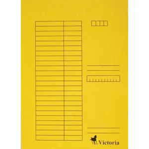 Gyorsfűzős dosszié A4 Victoria karton sárga 1csom/5db C Iratrendezés Victoria