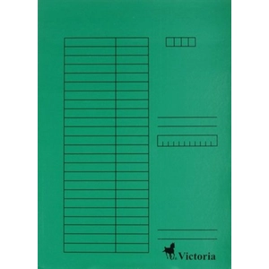 Gyorsfűzős dosszié A4 Victoria karton zöld 1csom/5db C Iratrendezés Victoria
