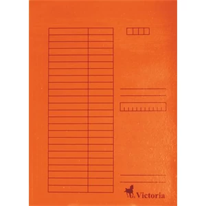Pólyás dosszié A4 Victoria karton narancs Iratrendezés Victoria