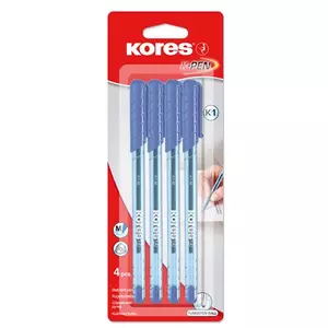Toll golyós 1,0 Kores K1-M kupakos kék Írószerek KORES 37114