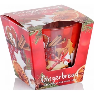 Gyertya üvegben illatos 24' 1 Gingerbread Scented Candle 115g Bartek candles illatos gyertya