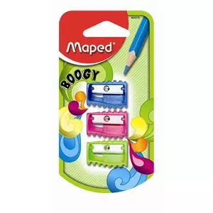 Hegyező 1lyukú Maped Boogy tartályos vegyes színek 3db-os Írószerek Maped 034019