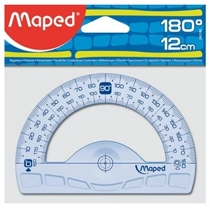 Szögmérő 180° 12cm műanyag Maped Graphic Iskolai-irodai kiegészítők Maped 242180