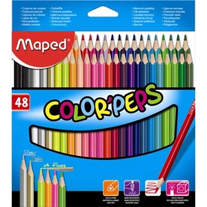 Színes ceruza 48 Maped Color'Peps háromszögletű 48színű Írószerek MAPED 832048