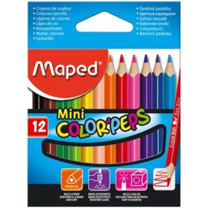 Színes ceruza 12 Maped Color'Peps Mini háromszögletű 12színű Írószerek MAPED 832500