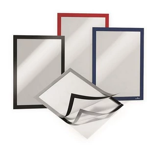 Infokeret A4 öntapadó hátta mágneses előlappa DURABLE DURAFRAME piros