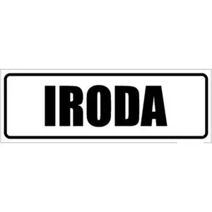 Információs tábla 19,5 x 9 cm Iroda Időjárásálló, habosított PVC