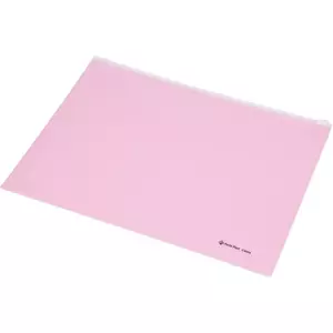 Irattartó tasak A4 Panta Plast cipzáras PP műanyag pasztell rózsaszín Iratrendezés PANTA PLAST 0410-0039-13