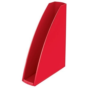 Iratpapucs A4 Leitz műanyag, 60 mm, elöl nyitott Wow, piros