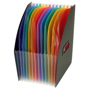 Iratpapucs műanyag VIQUEL Rainbow Class 12részes színregiszteres Iratrendezés VIQUEL 011167-05