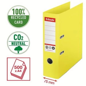Iratrendező 75mm Esselte A4, Co2-semleges, élvédő sínnel, Iratrendezés, archiválás