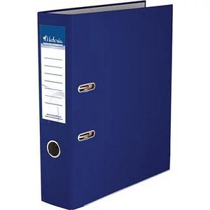 Iratrendező 75mm A4 Victoria Basic élvédős PP/karton sötétkék Iratrendezés Victoria 75DARKBLUE