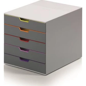 IrattároLó műanyag Durable Varicolor 5' 5 színkódos fiókkal Iratrendezés DURABLE 760527