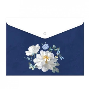 Irattartó Argus A4 patentzáras PP white rose 1650-0400