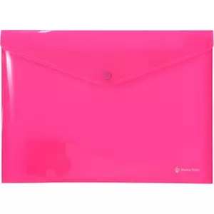 Irattasak A4 Panta Plast PP, patentos, neon pink 