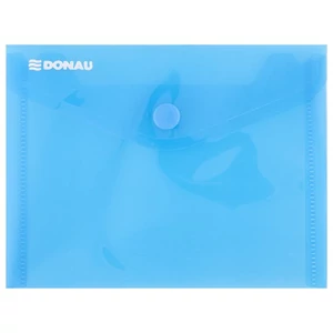 Irattartó tasak A6 Donau patentos PP műanyag áttetsző kék Iratrendezés DONAU 8549001PL-10