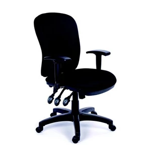 Irodai szék Comfort kárpit fekete lábkereszt fekete BBSZVV12