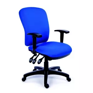 Irodai szék Comfort kárpit kék lábkereszt fekete