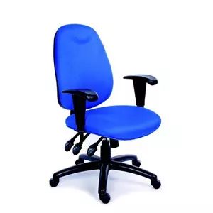 Irodai szék Energetic kárpit kék lábkereszt fekete
