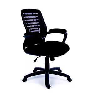 Irodai szék Smart kárpit fekete lábkereszt fekete