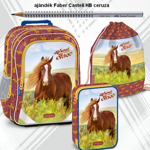 Iskolatáska szett Ars Una 24 My Sweet Horse lovas +HB ceruza