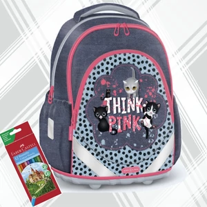 Ars una iskolatáska M anatómia Think Pink - cicás (5285) 23 54562851 gerincbarát 3év garancia alsóso