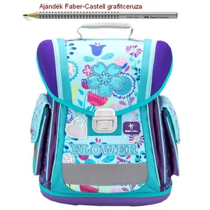 Iskolatáska Belmil ergonómikus 21' Sporty Flower Mania 404-5 38x32x21cm kb. 22l - 950-1000g