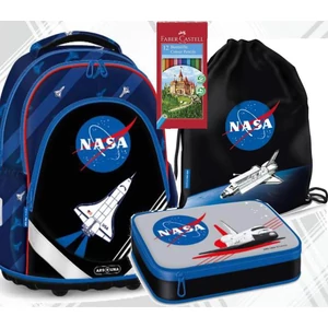 Iskolatáska szett Ars Una 23 NASA (5255) iskolatáska, tolltartó, tornazsák