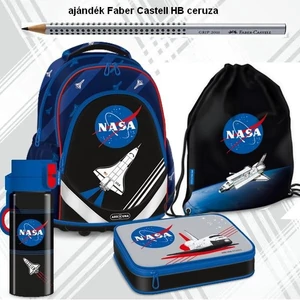 Iskolatáska szett Ars Una 23 NASA (5255) iskolatáska, tolltartó, tornazsák, kulacs