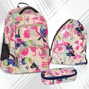 Iskolatáska szett Ars Una 25 Beach flowers ergonómikus