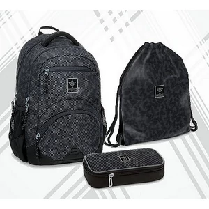 Iskolatáska szett Ars Una 25 Moire ergonómikus 3 részes