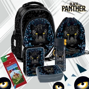 Iskolatáska szett Ars Una 26 Black Panther 5 részes