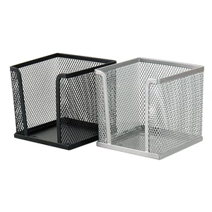 Fémhálós tömbtartó Victoria kockatömbtartó 10x10x10,5cm fekete Irodai kiegészítők Victoria Z701 BLACK