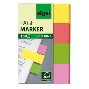 Jelölőcimke Sigel HN630 papír 4x40 lap, 20x50mm, "Multicolor vegyes szín